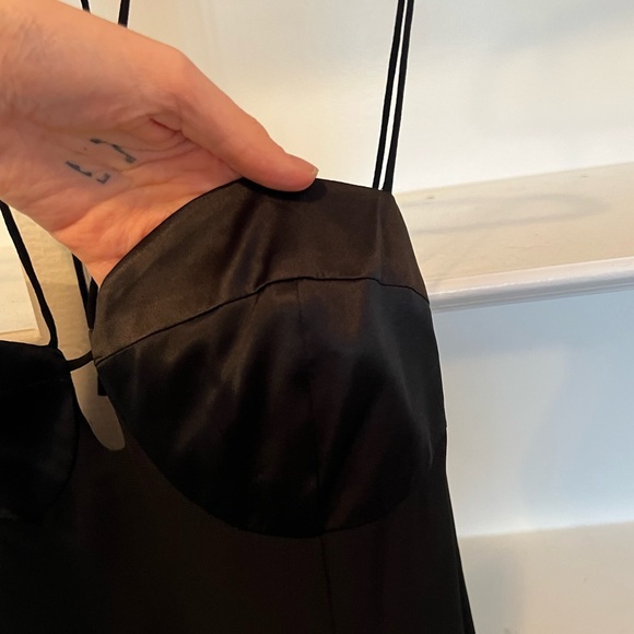 Reformation Black Ocean Dress Mini - 10 - Picture 5 of 12